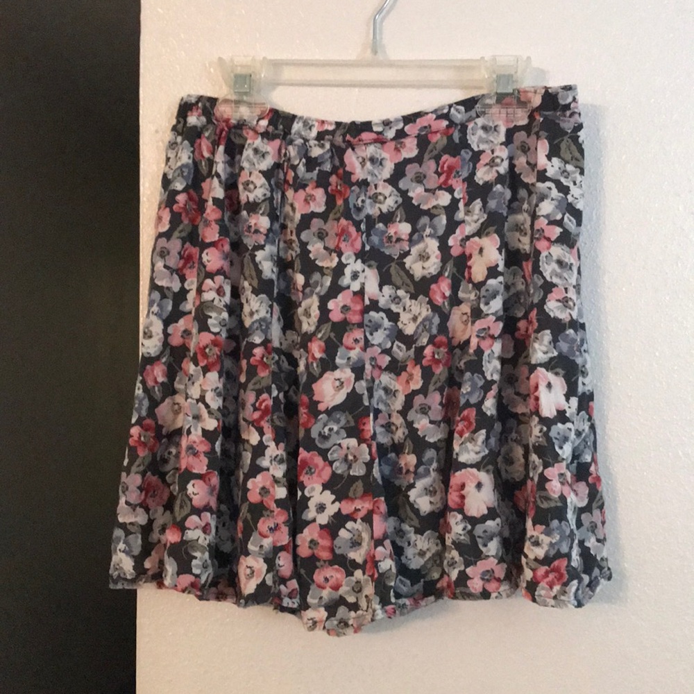 Floral Hollister Fell Skirt
